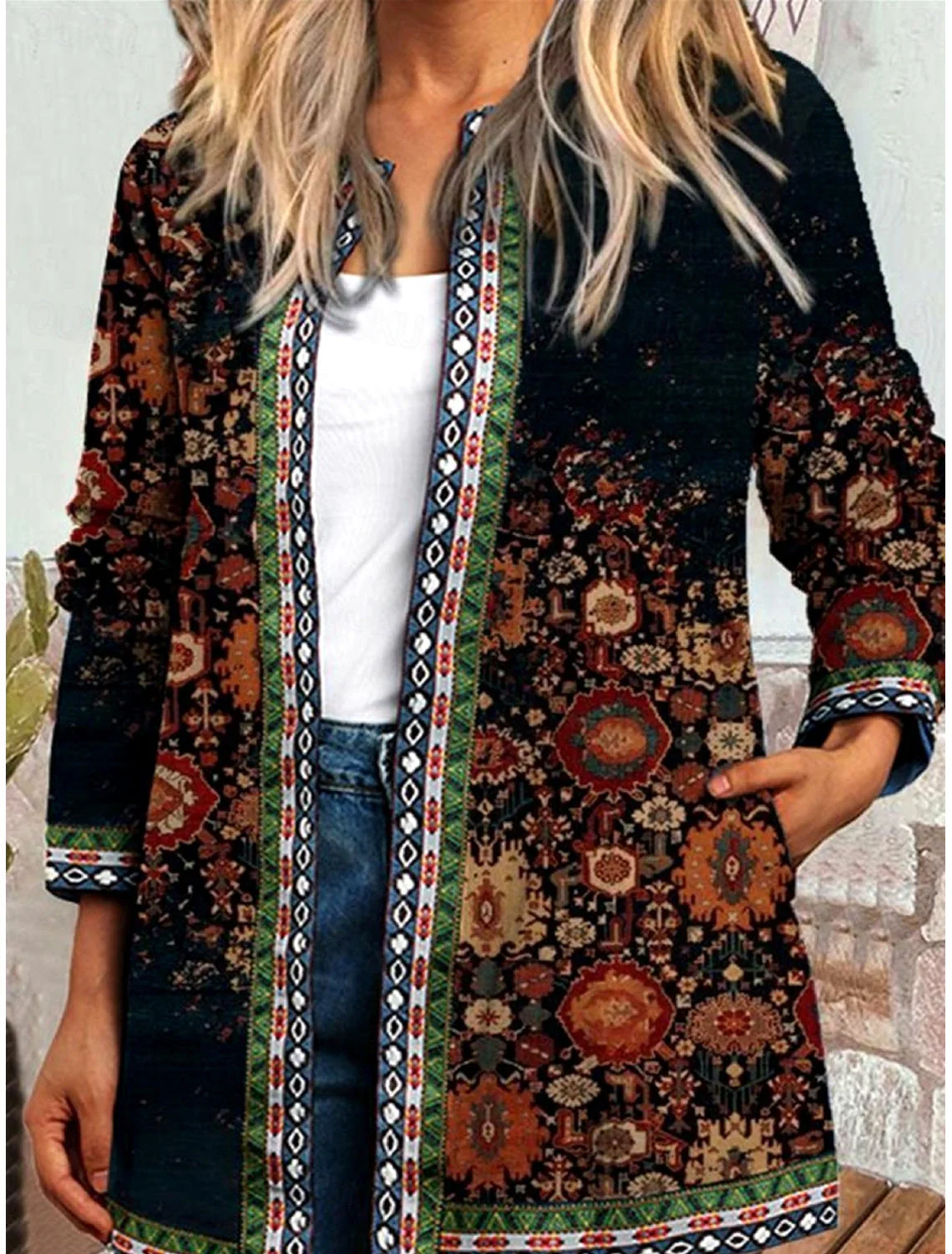 Heidi-Mode | Weit Farbige Vintage Damenjacke - Image 2
