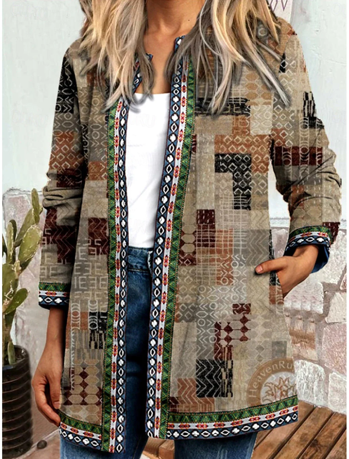 Heidi-Mode | Weit Farbige Vintage Damenjacke - Image 6