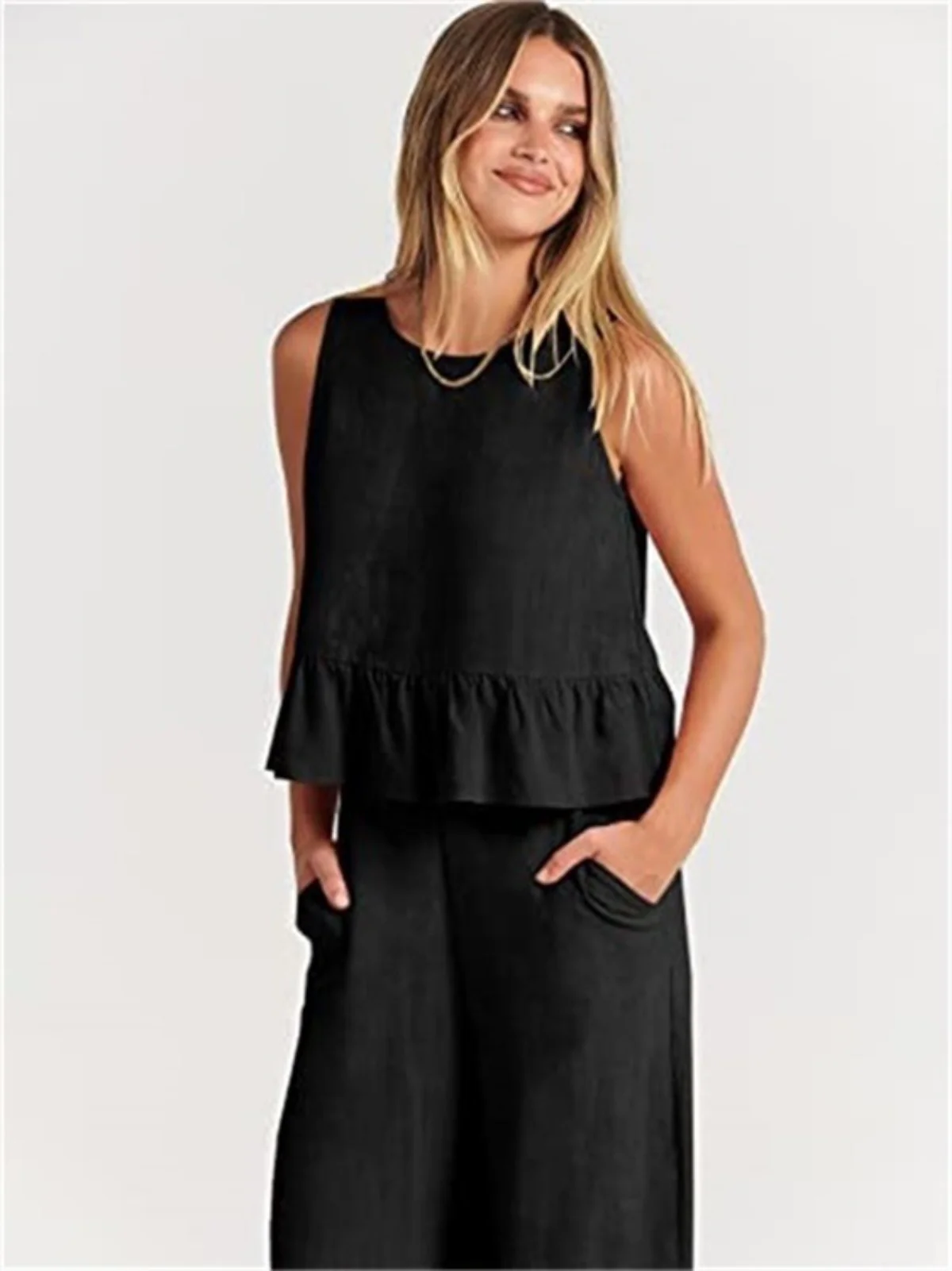 Heidi Mode | Weste Neun-Punkt-Hose Freizeitanzug - Image 12