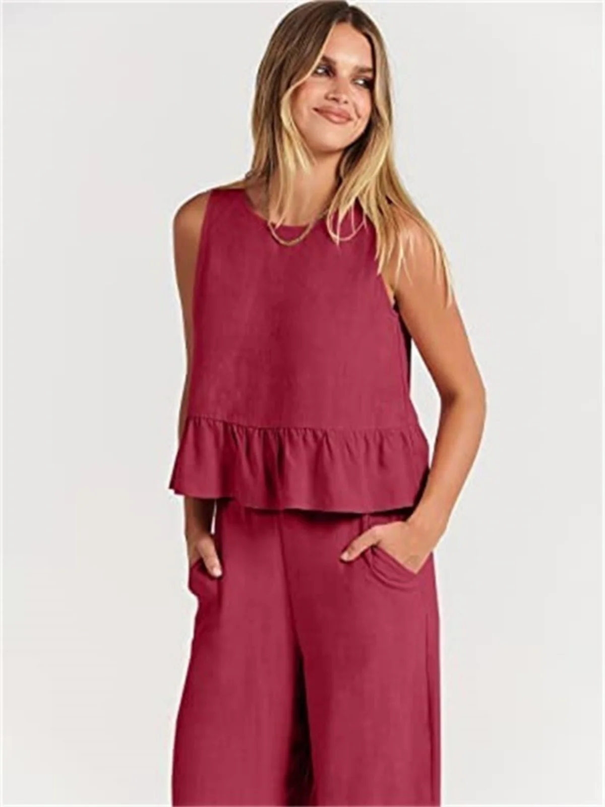 Heidi Mode | Weste Neun-Punkt-Hose Freizeitanzug - Image 13