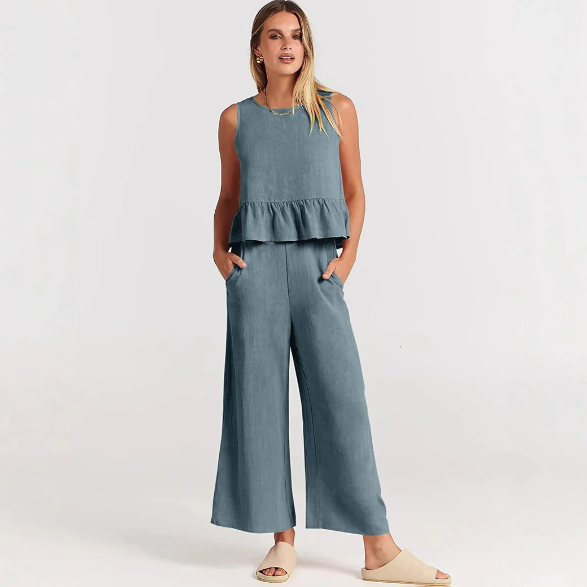 Heidi Mode | Weste Neun-Punkt-Hose Freizeitanzug - Image 2