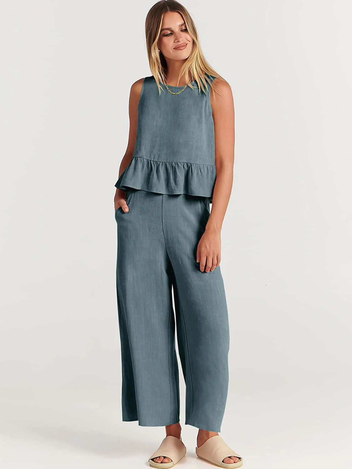 Heidi Mode | Weste Neun-Punkt-Hose Freizeitanzug - Image 20