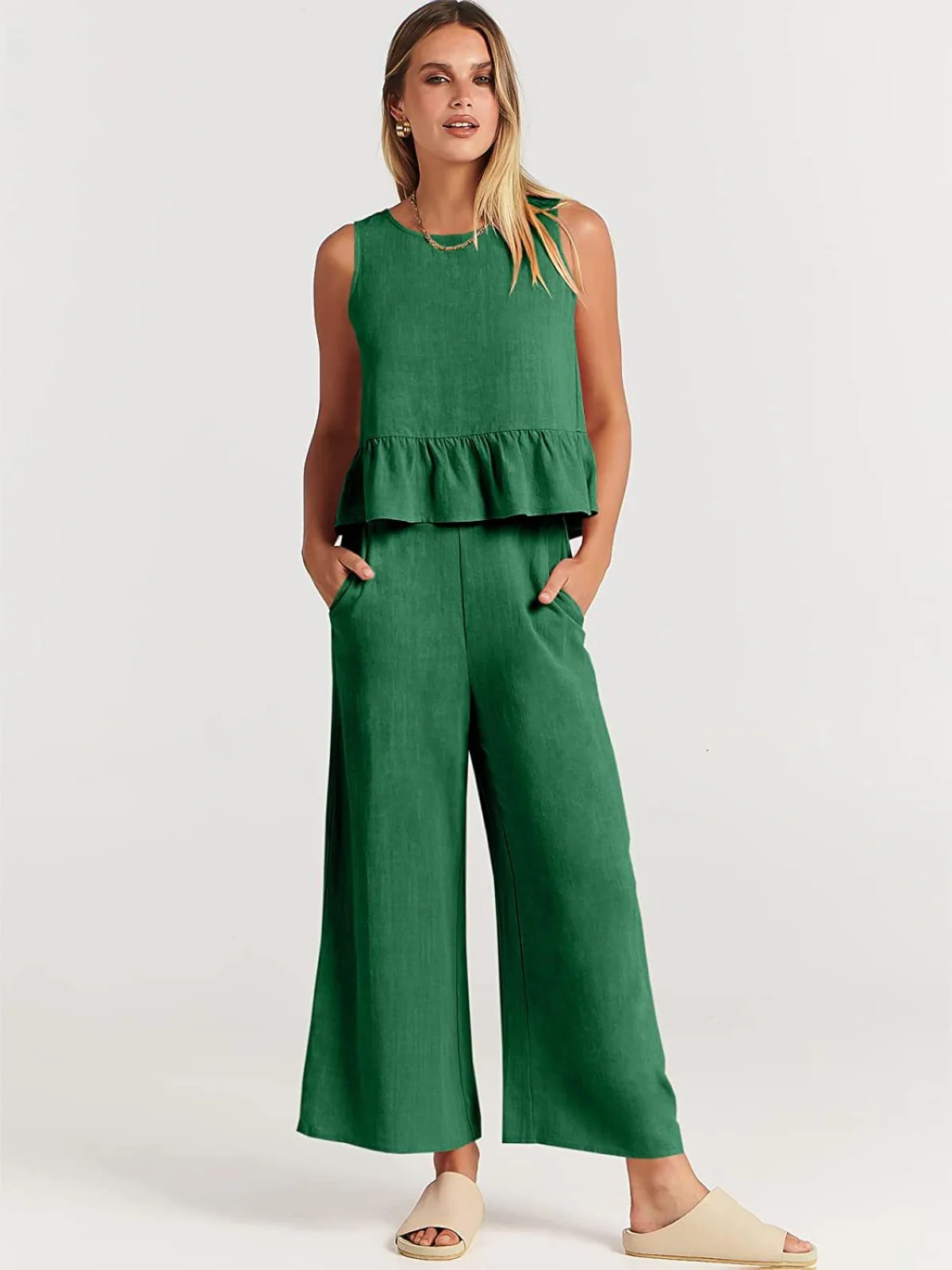 Heidi Mode | Weste Neun-Punkt-Hose Freizeitanzug - Image 7