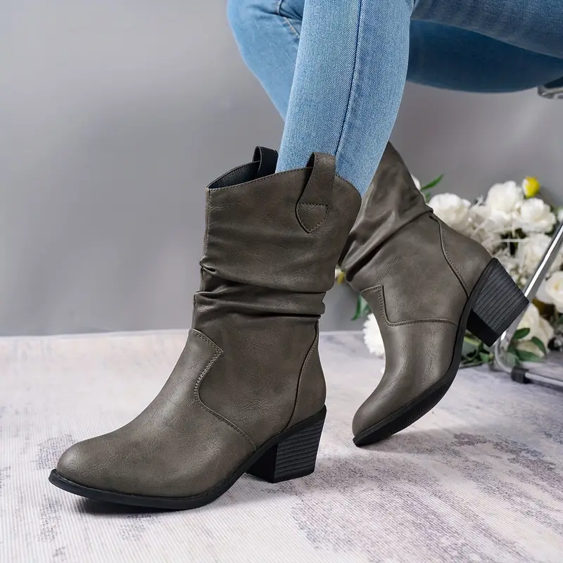 Heidi-Mode | Western Halbhohe Stiefel - Image 2