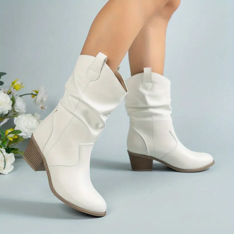 Heidi-Mode | Western Halbhohe Stiefel - Image 4