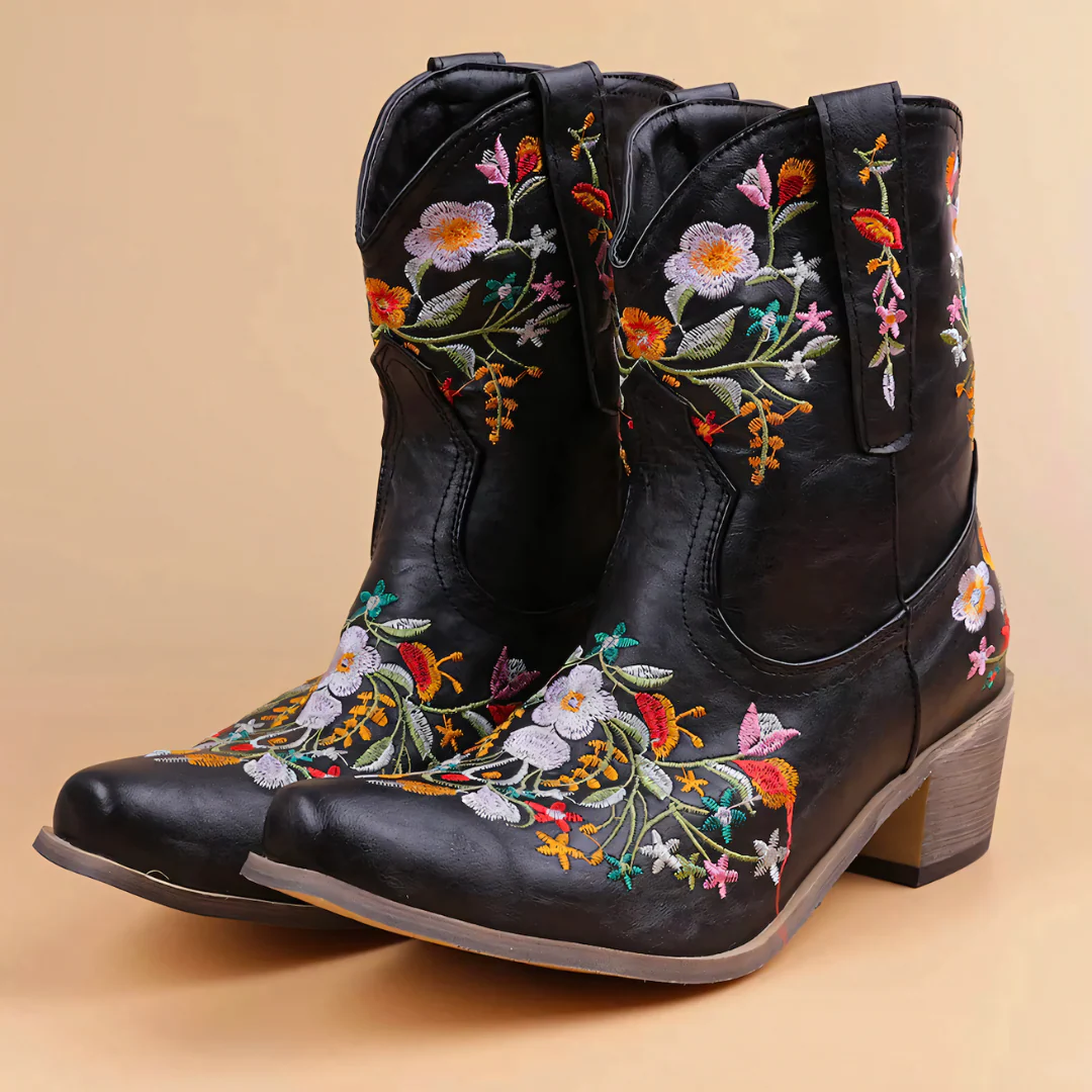 Heidi-Mode | Wetterbeständige Vintage Cowgirl-Stiefel - Image 2