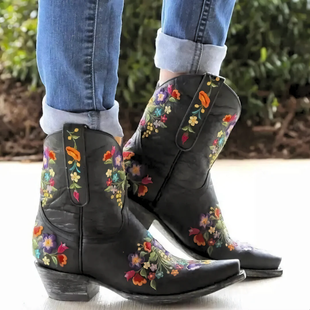Heidi-Mode | Wetterbeständige Vintage Cowgirl-Stiefel - Image 6
