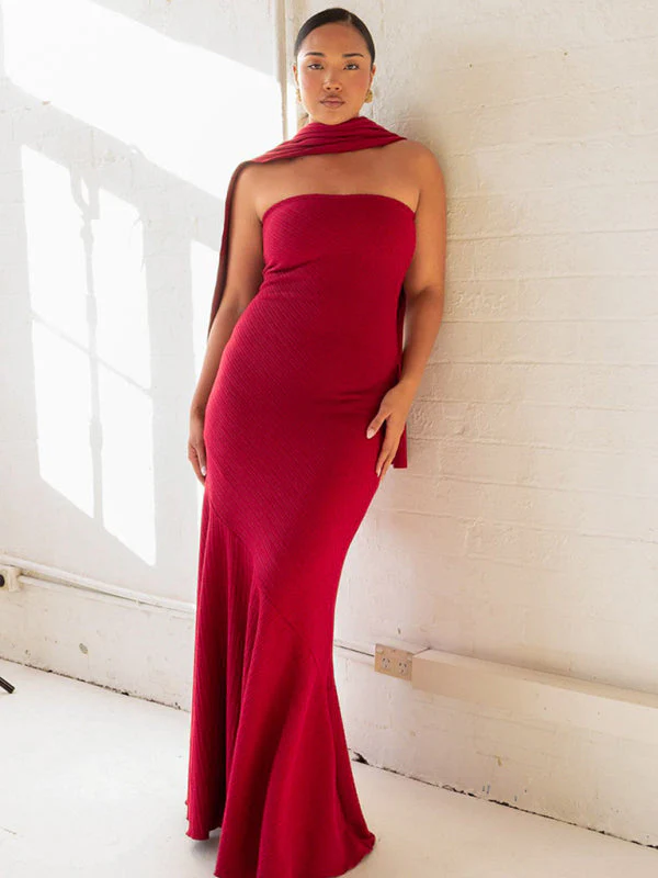 Heidi-Mode | Wickelsaum Schal Kleid - Image 10