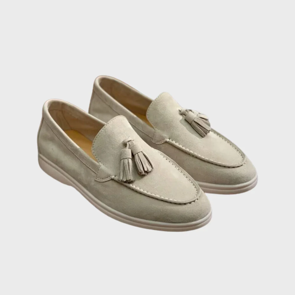 Heidi-Mode | Wildleder Slipper Quasten Slip On Mokassin Zehen Leger & Smart Kleid Schuh - Image 5