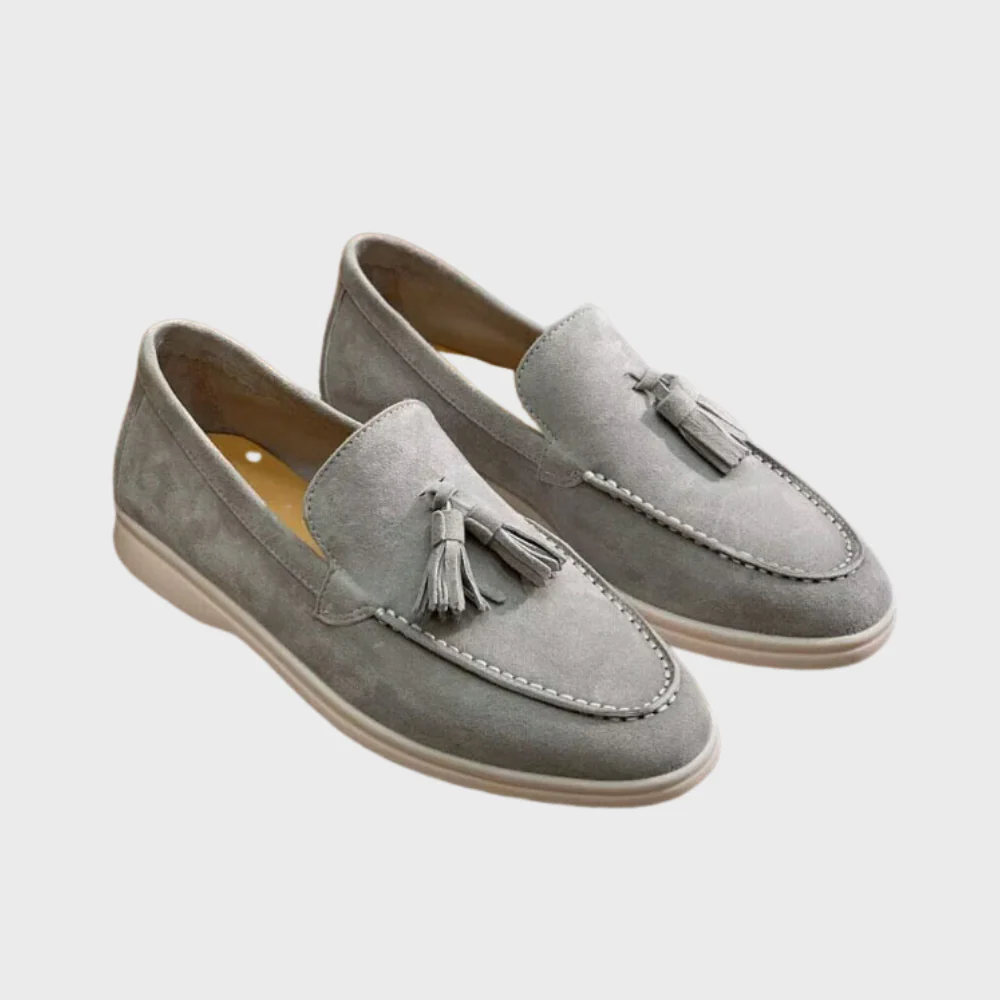 Heidi-Mode | Wildleder Slipper Quasten Slip On Mokassin Zehen Leger & Smart Kleid Schuh - Image 8