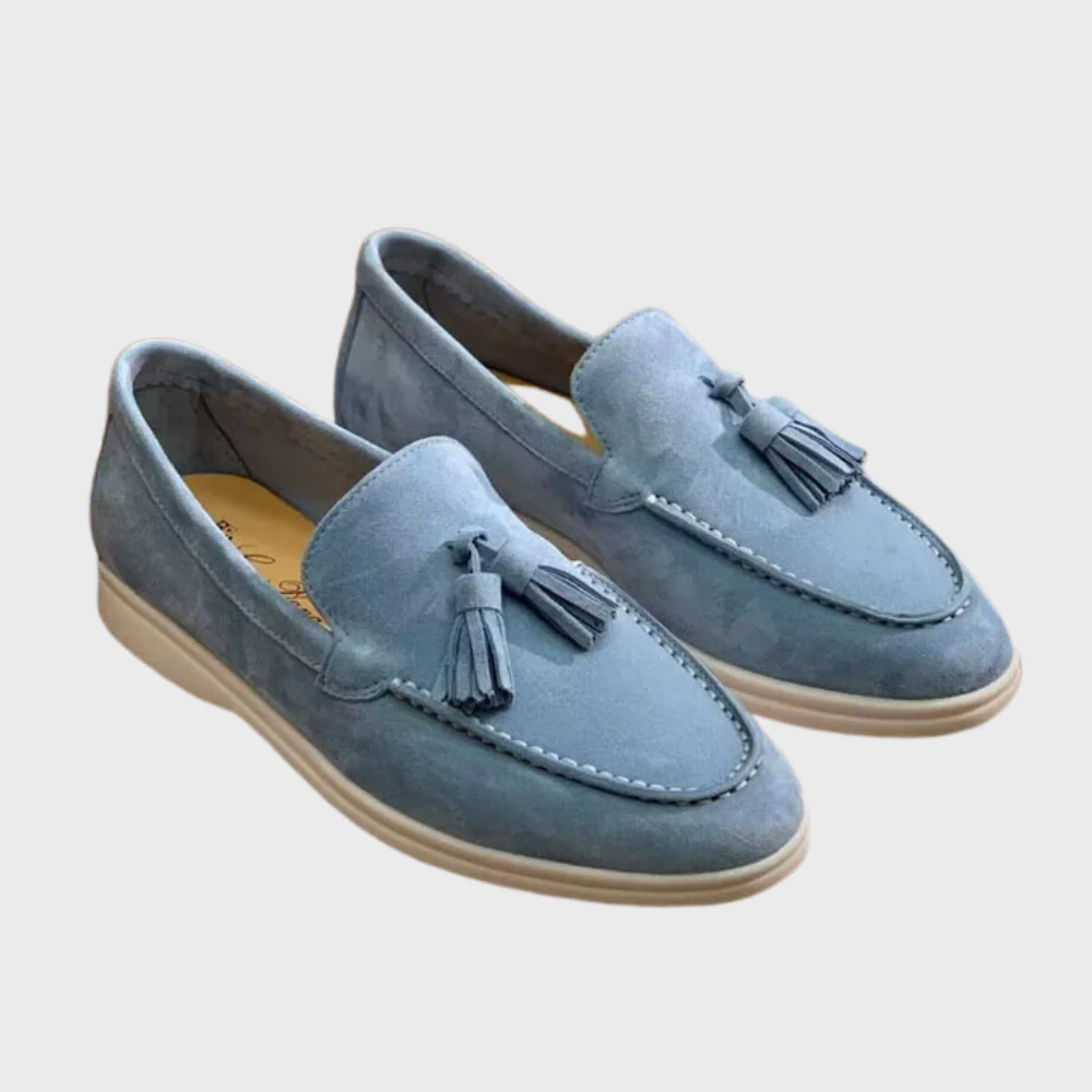 Heidi-Mode | Wildleder Slipper Quasten Slip On Mokassin Zehen Leger & Smart Kleid Schuh - Image 9