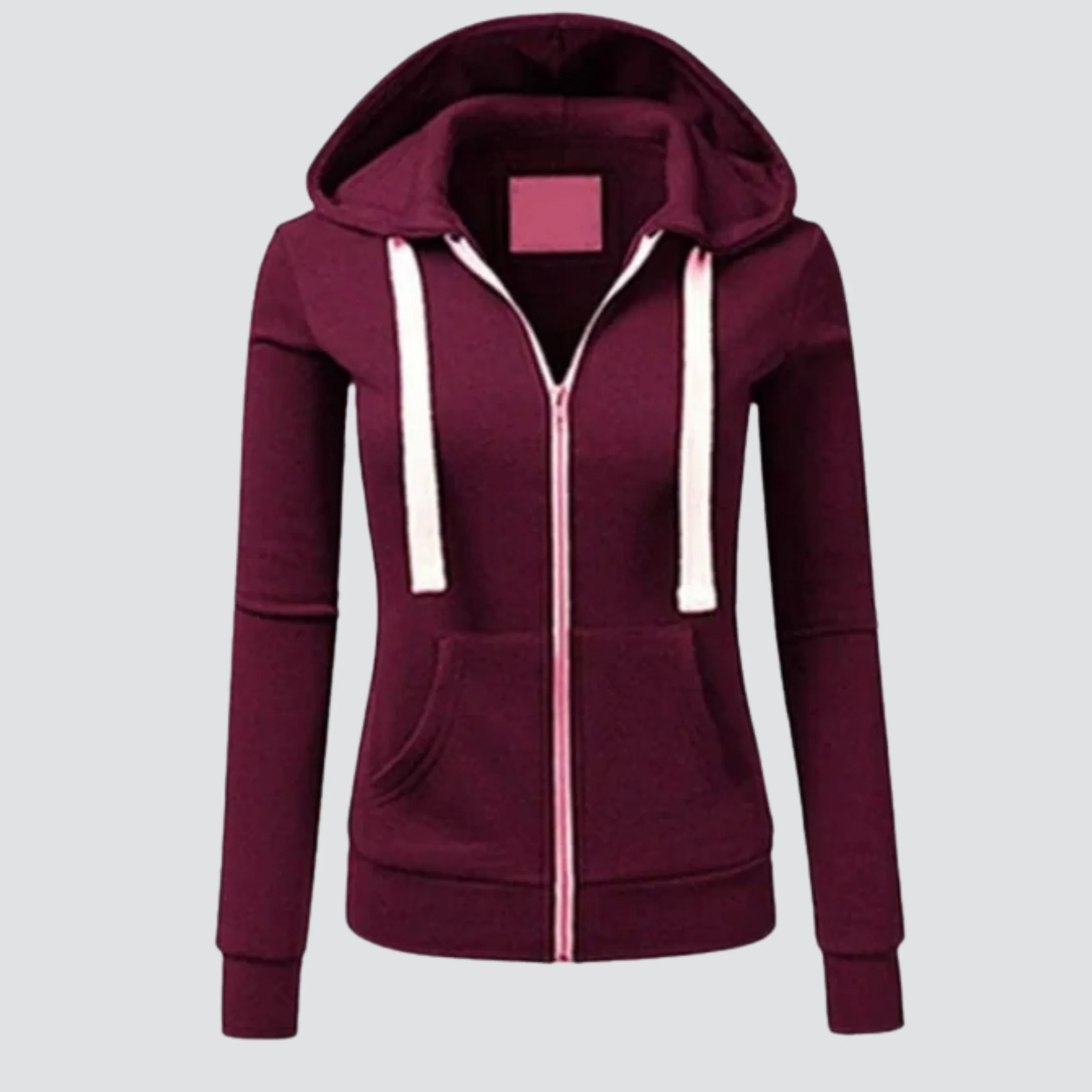 Heidi-Mode | Woll Kapuzenpullover mit Kordelzug und Reißverschluss - Image 3