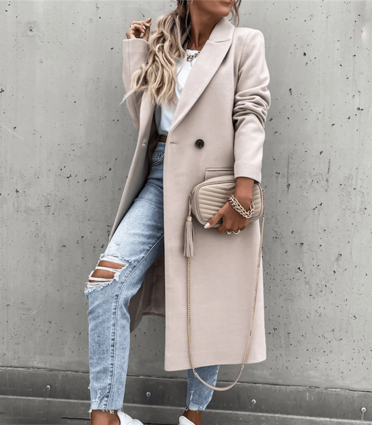 Heidi-Mode | Wollmantel mit Taschen und Knöpfen - Image 2