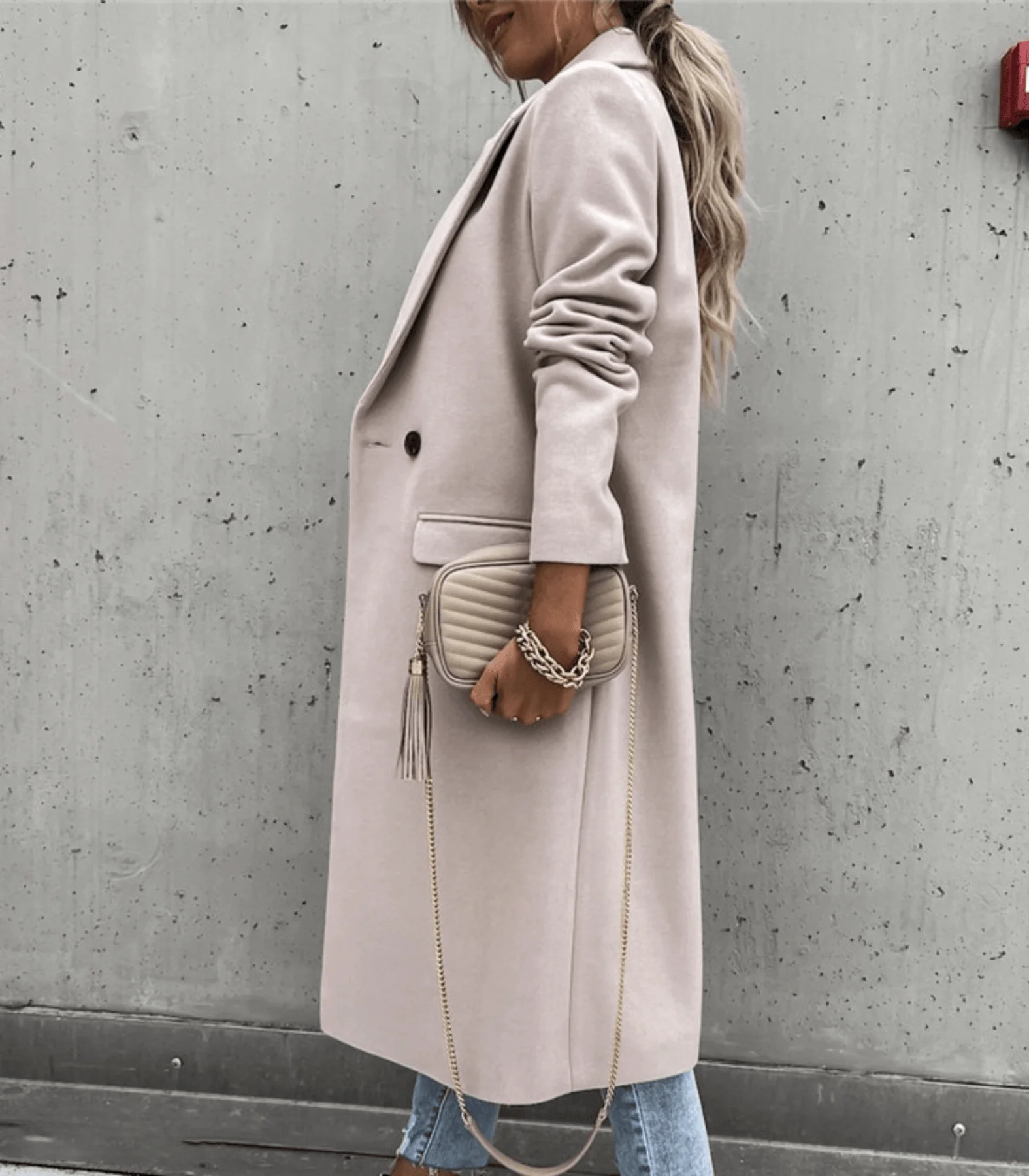 Heidi-Mode | Wollmantel mit Taschen und Knöpfen - Image 3
