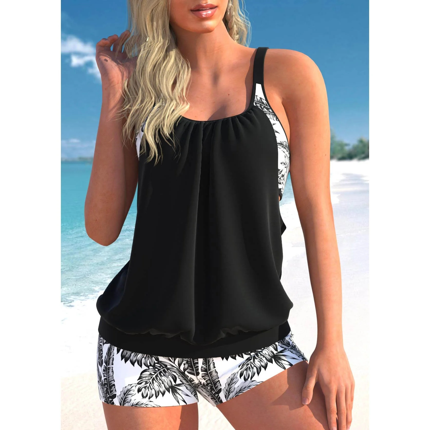 Heidi-Mode | Zweiteiliger Tankini Badeanzug für Damen - Image 2
