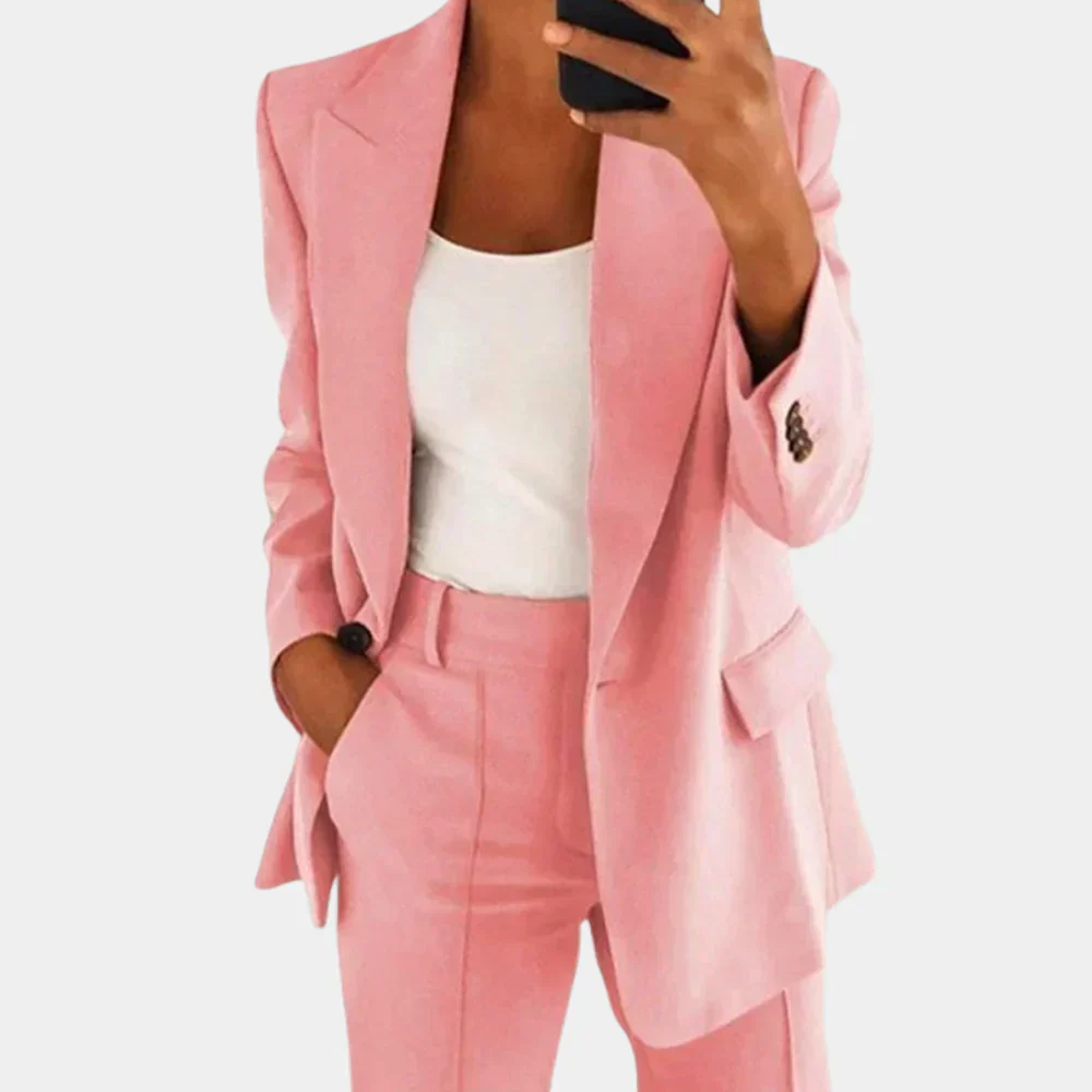 Heidi-Mode | Zweiteiliges Blazer und Hosen Satz für Damen - Image 2