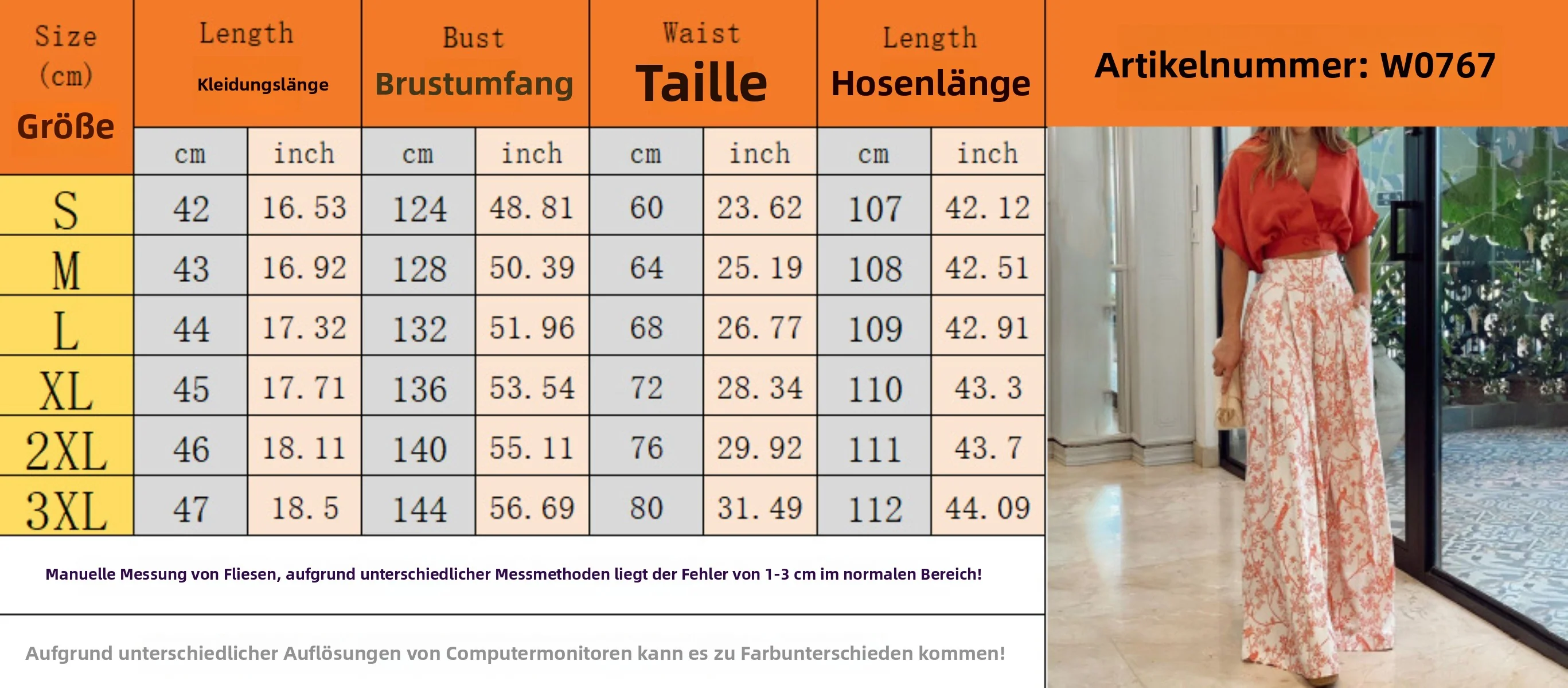 Heidi Mode | Zweiteiliges Set mit V-Ausschnitt und Hose mit weitem Bein - Image 6