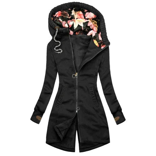 Heidi-Mode | Übergangsjacke für Frauen mit Kapuze Ideal für Den Frühling - Image 3