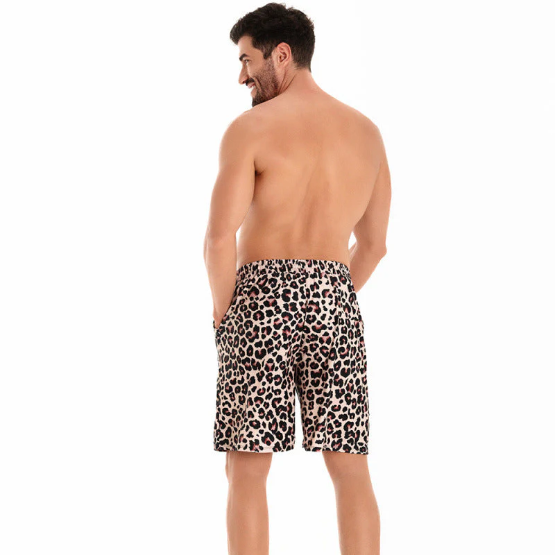 Herren Badeshorts mit Trendigem Leopardenmuster und Leichtem, Schnelltrocknendem Material Heidi-Mode - Image 3