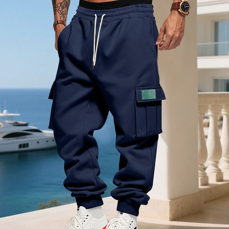 Herren Cargo-Jogginghose mit praktischen Seitentaschen und verstellbarem Kordelzug Heidi-Mode - Image 10