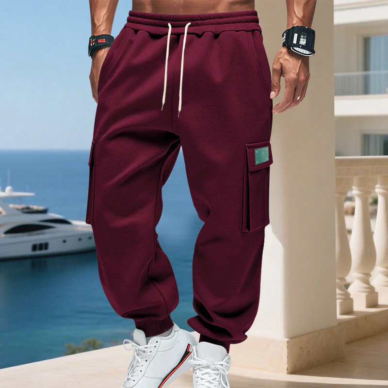 Herren Cargo-Jogginghose mit praktischen Seitentaschen und verstellbarem Kordelzug Heidi-Mode - Image 7