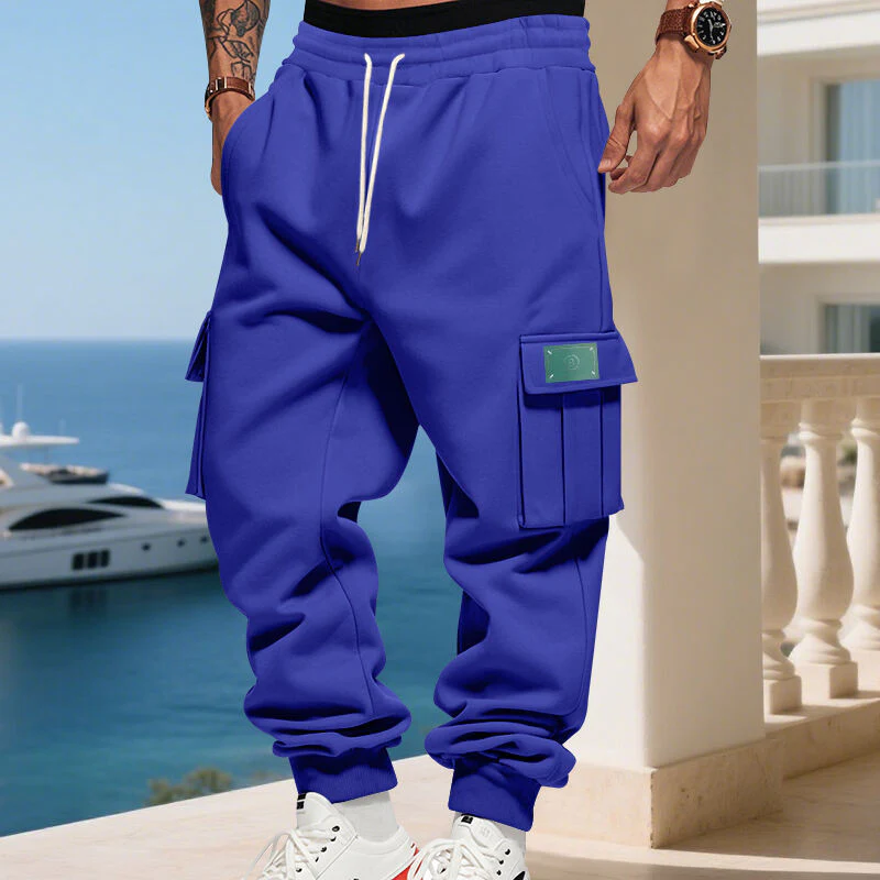 Herren Cargo-Jogginghose mit praktischen Seitentaschen und verstellbarem Kordelzug Heidi-Mode - Image 9