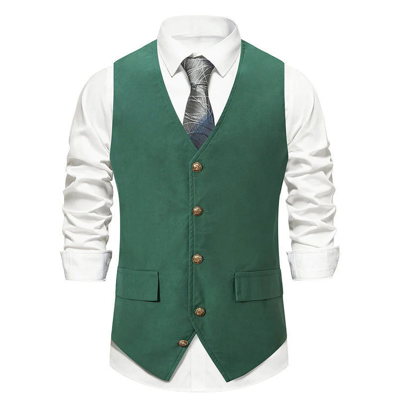Herren elegante Anzugweste mit feinen Details und praktischen Taschen Heidi-Mode - Image 2