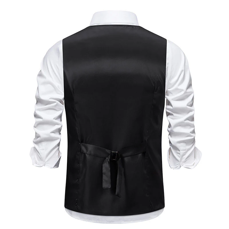 Herren elegante Anzugweste mit feinen Details und praktischen Taschen Heidi-Mode - Image 4