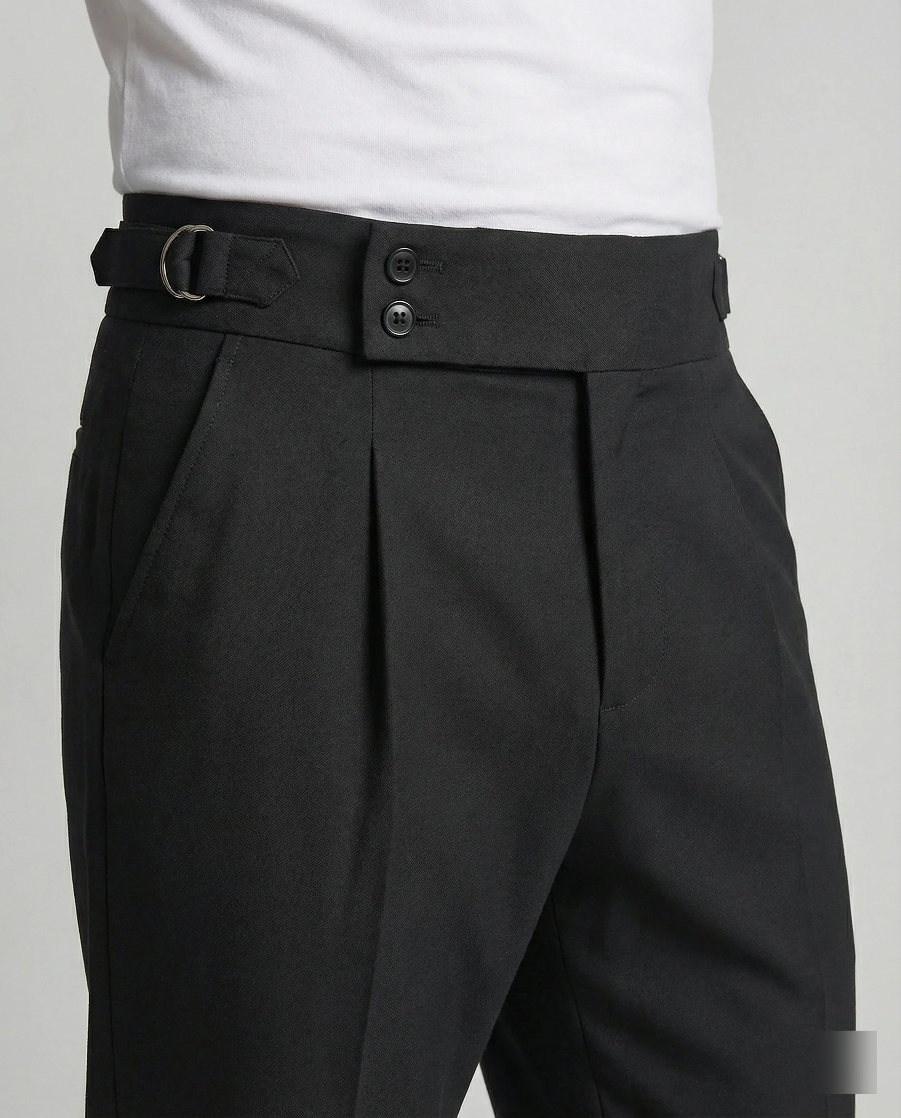 Herren Elegante Freizeithose mit hohem Bund - Image 4