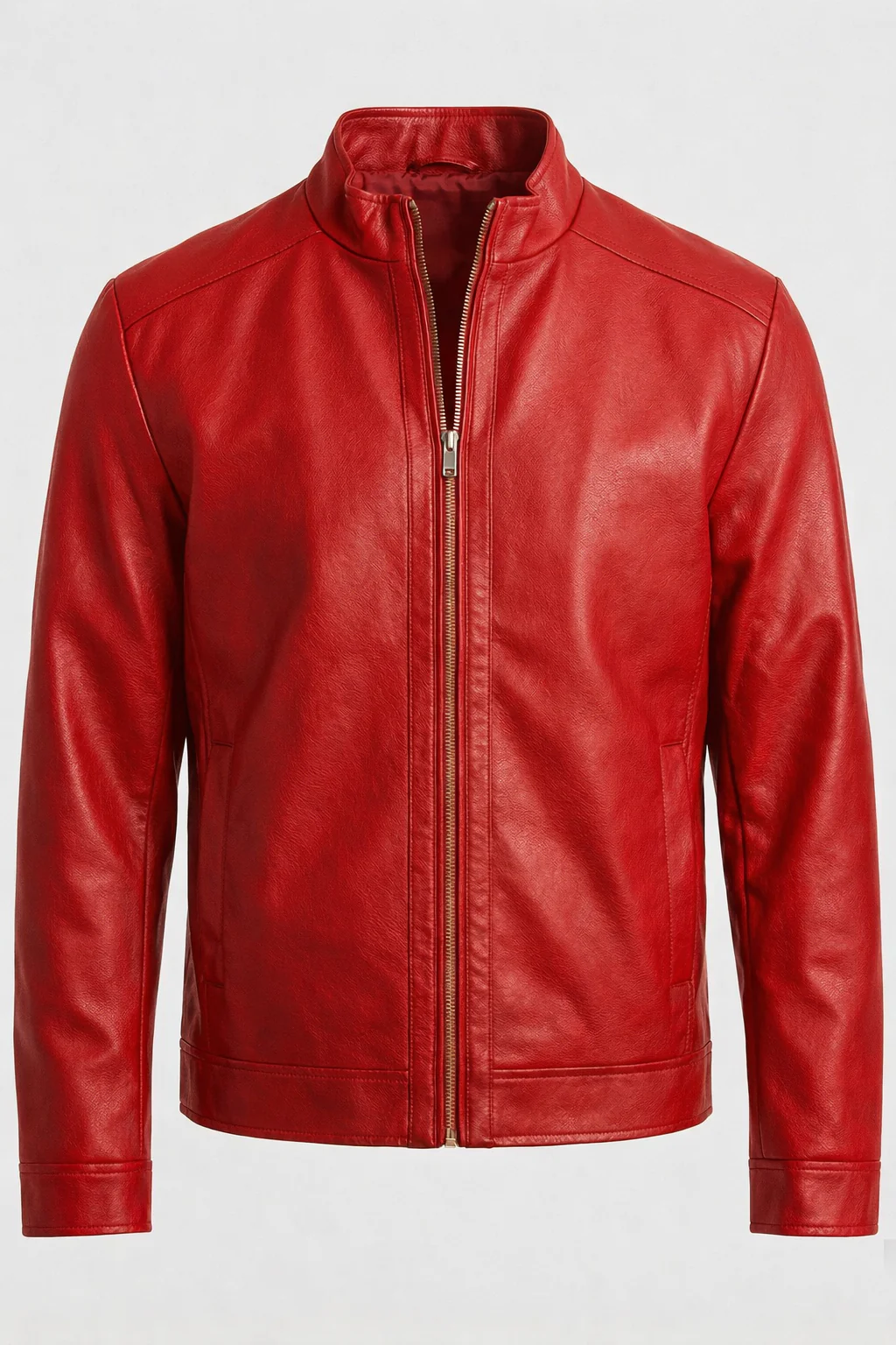 Herren Elegante Kunstlederjacke modern geschnitten - Image 6