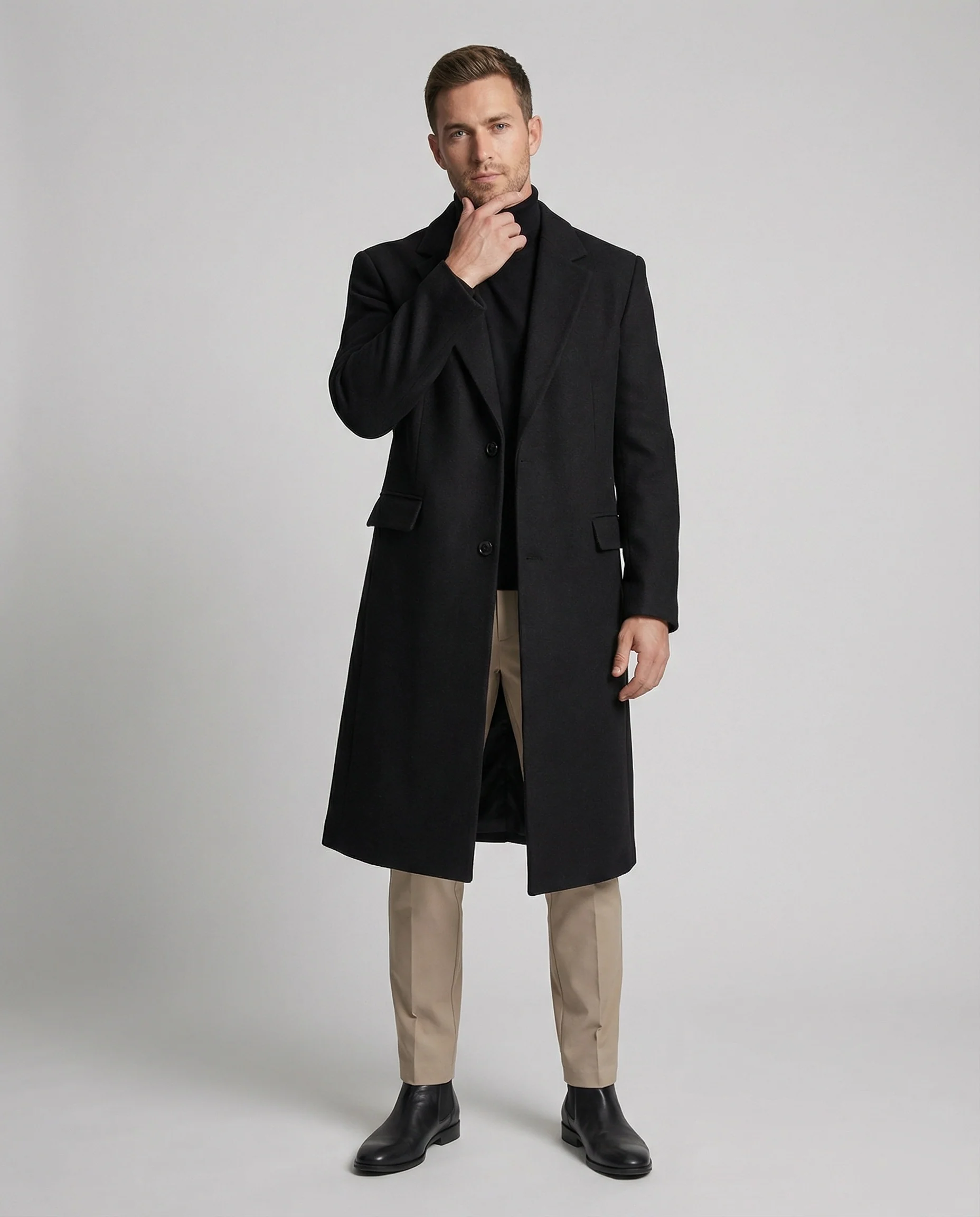 Herren eleganter Langmantel - Image 2