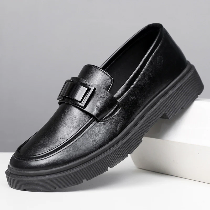 Herren Elegante Leder Slipper mit modischer Schnalle Heidi Mode - Image 7