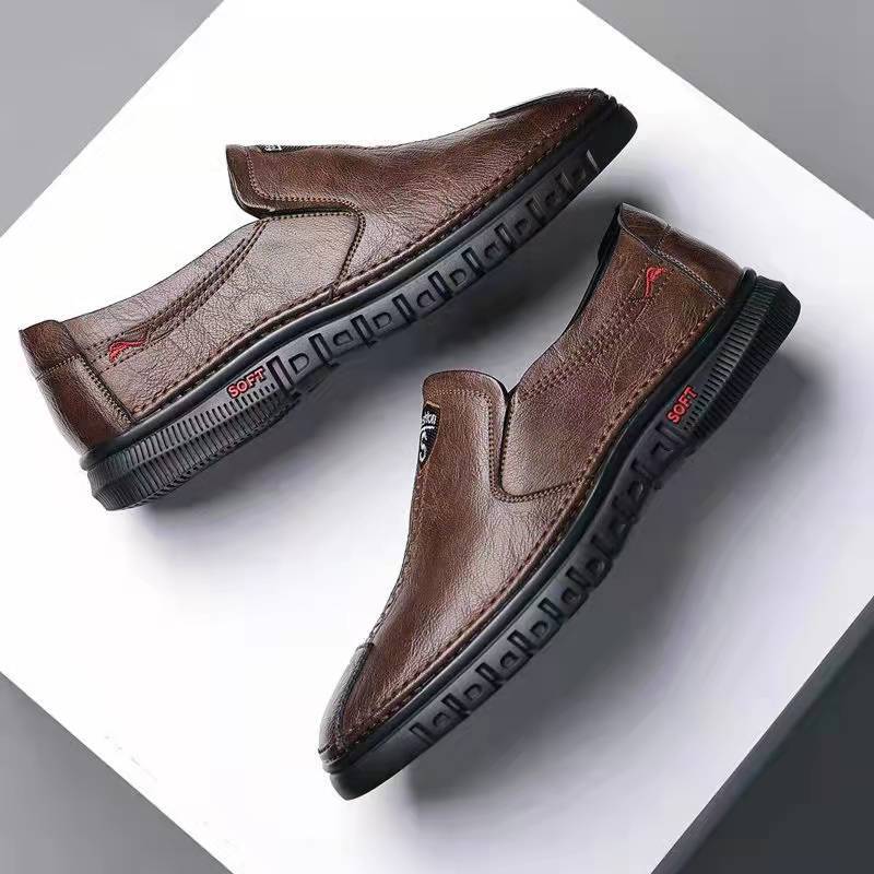 Herren Elegante Leder Slipper mit rutschfester Sohle und weichem Innenfutter Heidi Mode - Image 3