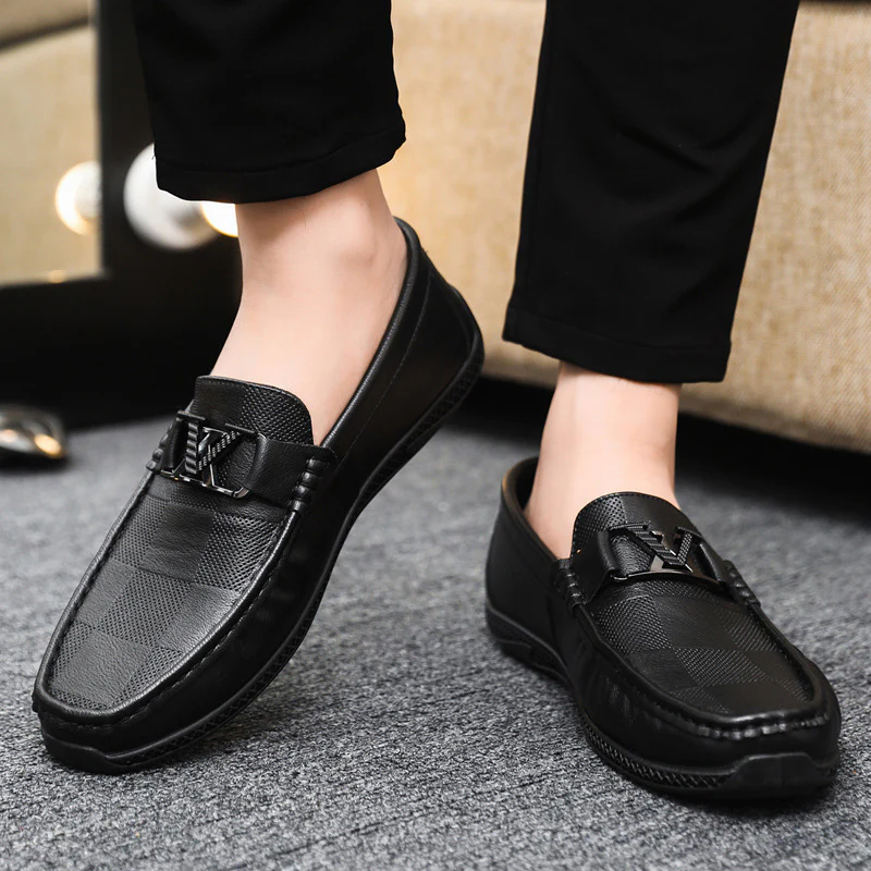 Herren Elegante Mokassins aus hochwertigem Leder mit rutschfester Sohle Heidi Mode - Image 3
