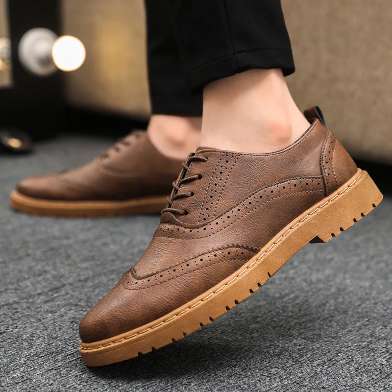 Herren Elegante Schnürschuhe Im Klassischen Design Heidi-Mode - Image 7