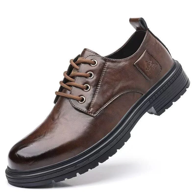Herren Elegante Schnürschuhe mit hochwertigem Leder und rutschfester Sohle Heidi Mode - Image 5