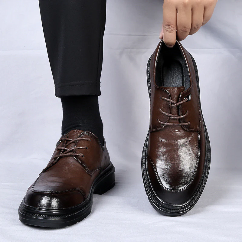 Herren Elegante Schnürschuhe mit rutschfester Sohle und atmungsaktivem Obermaterial Heidi Mode - Image 3