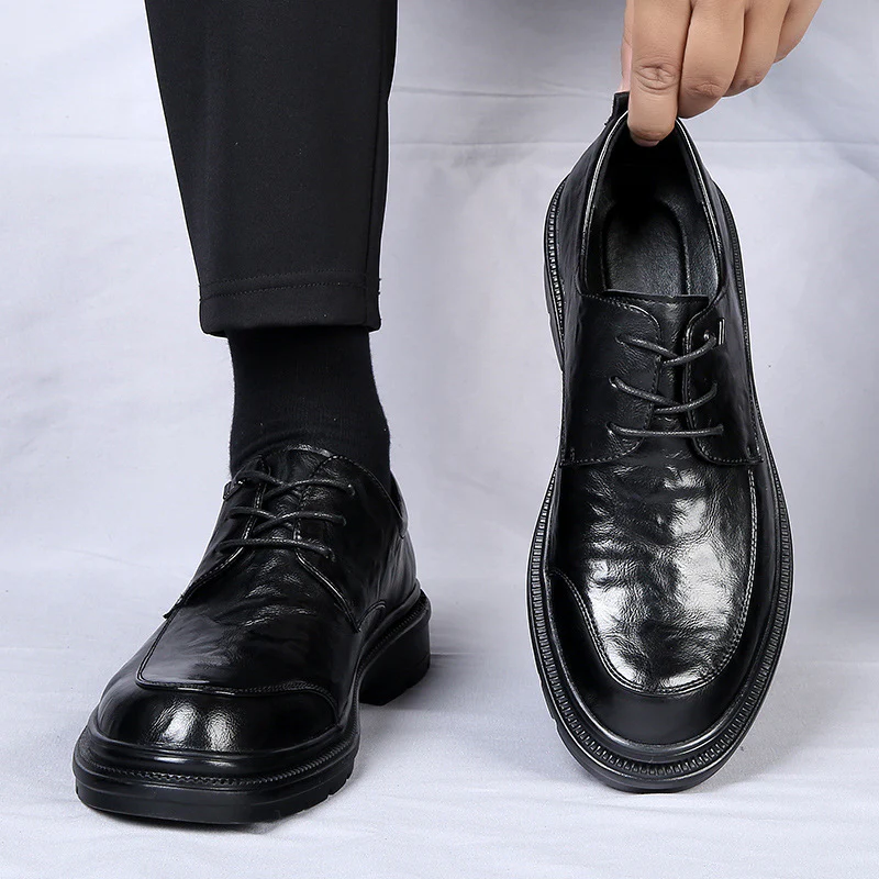 Herren Elegante Schnürschuhe mit rutschfester Sohle und atmungsaktivem Obermaterial Heidi Mode - Image 4
