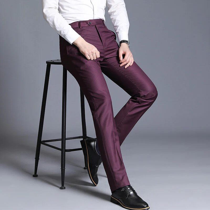 Herren elegante Slim-Fit Anzughose Heidi-Mode - Image 4