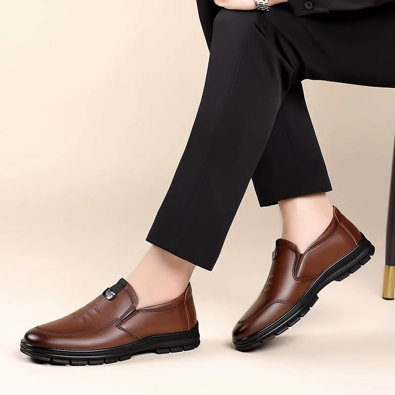 Herren Elegante Slip-On Lederschuhe mit ergonomischer Passform Heidi Mode - Image 3