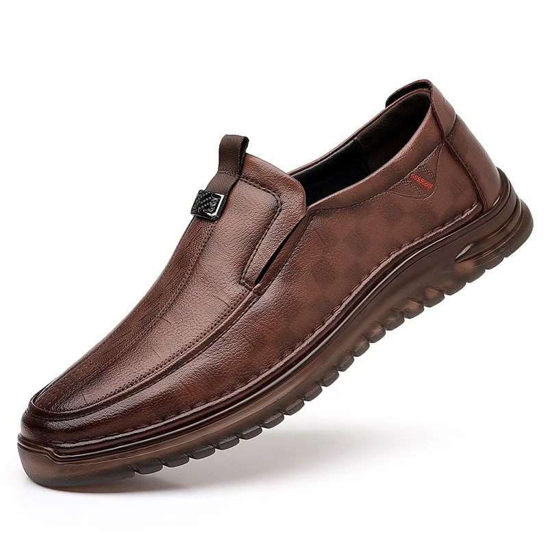 Herren Elegante Slip-On Schuhe aus qualitativ hochwertigem Leder Heidi Mode - Image 5