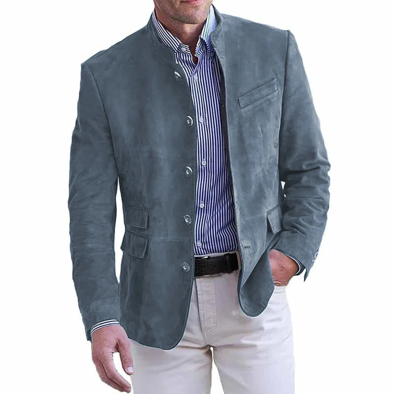Herren elegante Wildlederjacke mit modernen Akzenten Heidi-Mode - Image 7