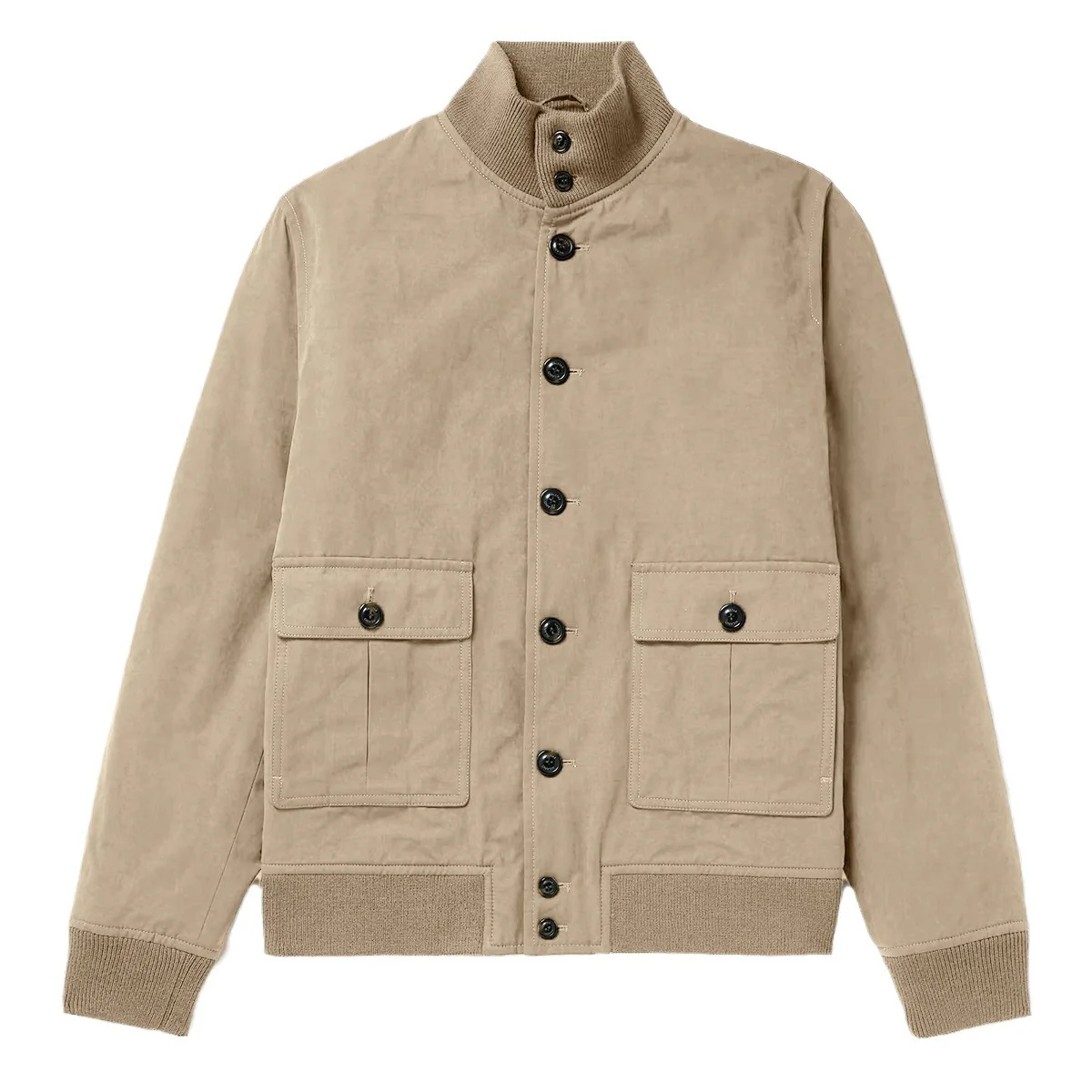 Herren elegante Wildlederjacke mit praktischem Kragen und aufgesetzten Taschen Heidi-Mode - Image 5