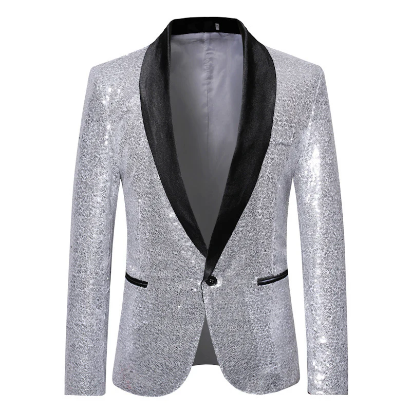 Herren eleganter Pailletten Blazer im modernen Schnitt Heidi-Mode - Image 10