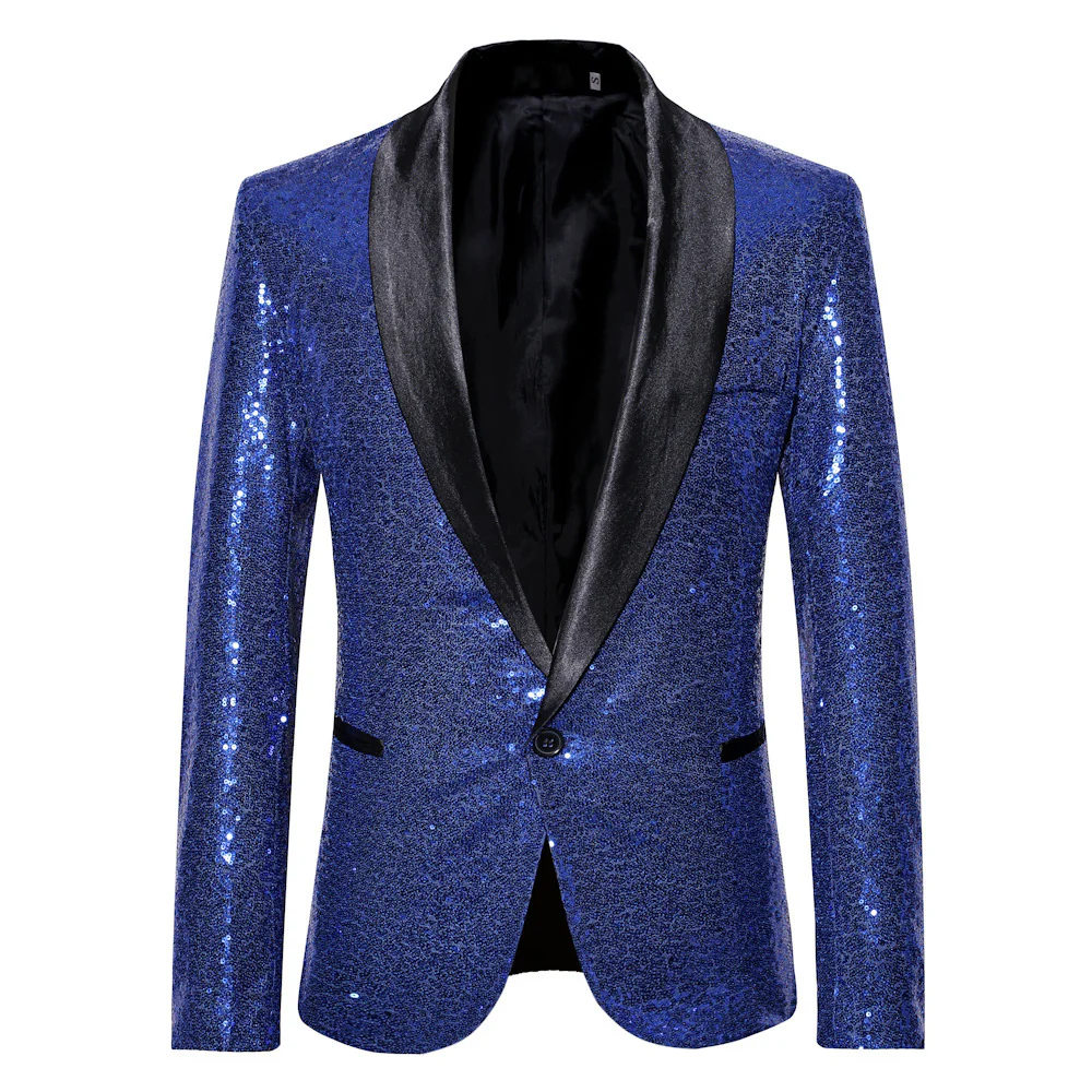 Herren eleganter Pailletten Blazer im modernen Schnitt Heidi-Mode - Image 5