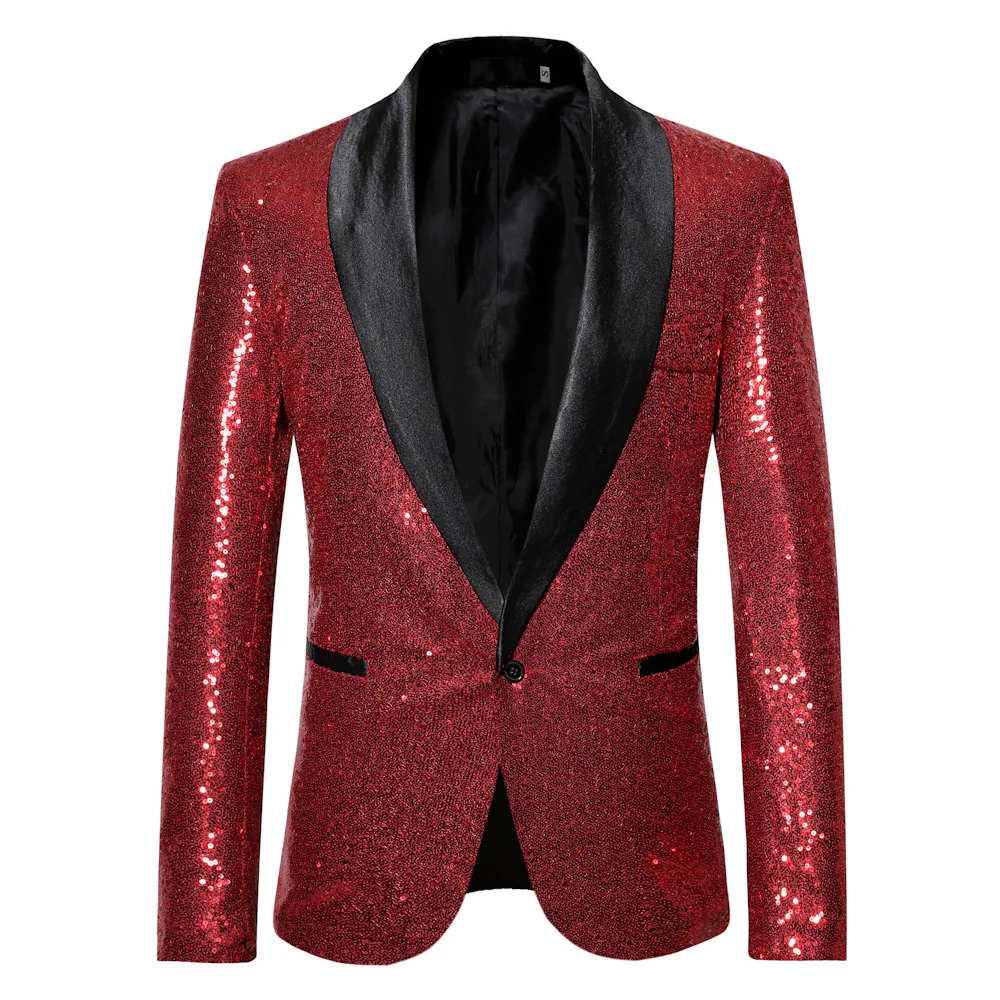 Herren eleganter Pailletten Blazer im modernen Schnitt Heidi-Mode - Image 6