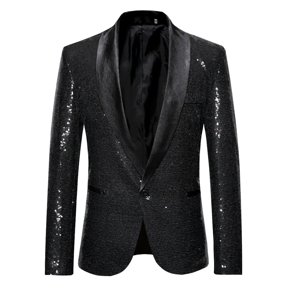 Herren eleganter Pailletten Blazer im modernen Schnitt Heidi-Mode - Image 8