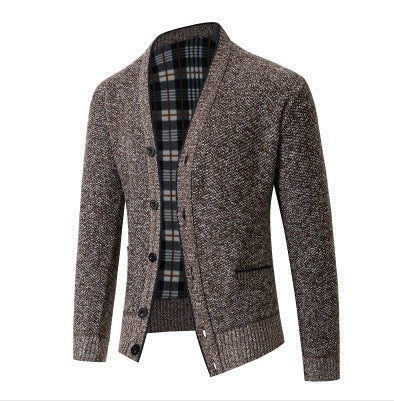 Herren Strickjacke kariert elegant - Image 8