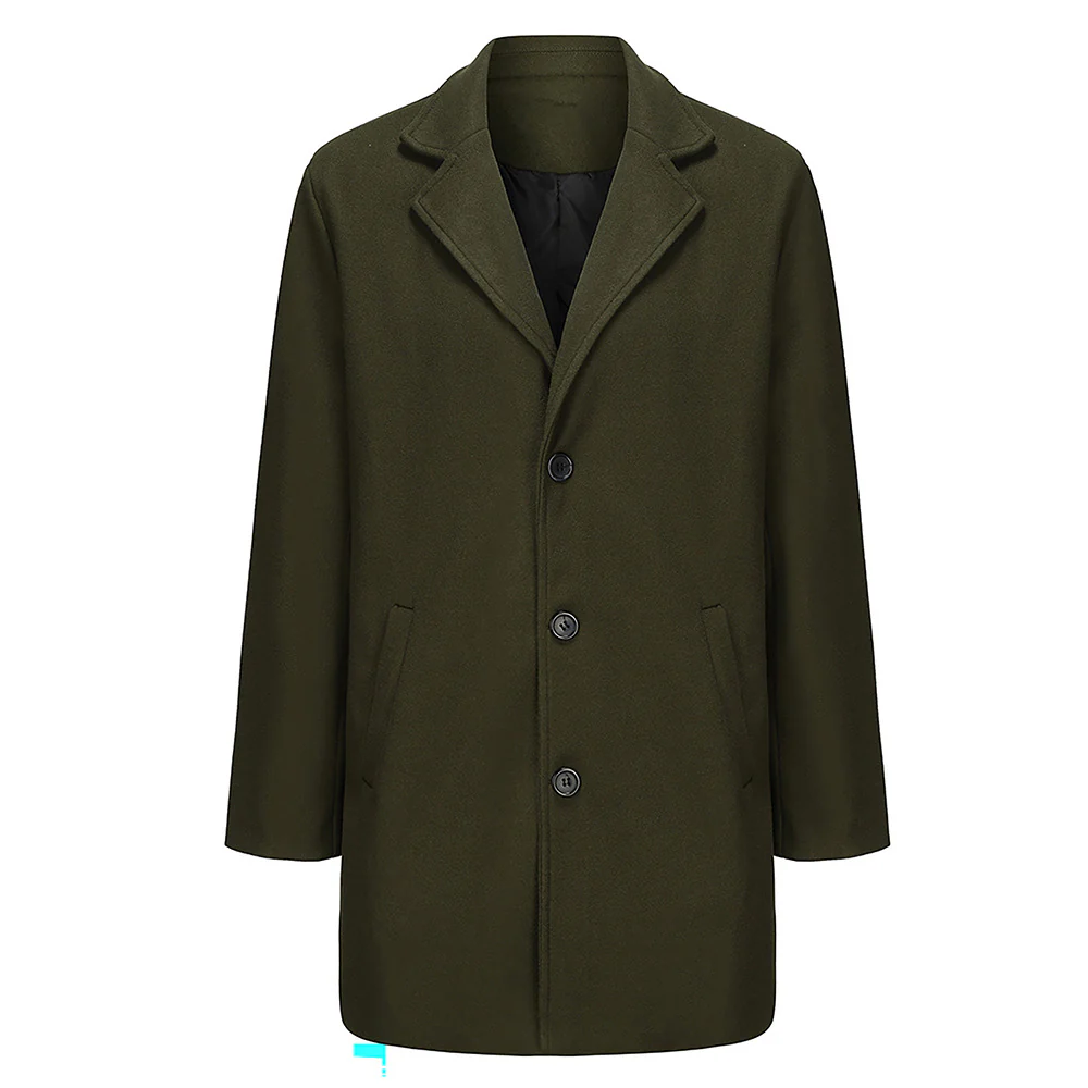 Herren Eleganter Wollmantel mit hochwertiger Verarbeitung Heidi-Mode - Image 6