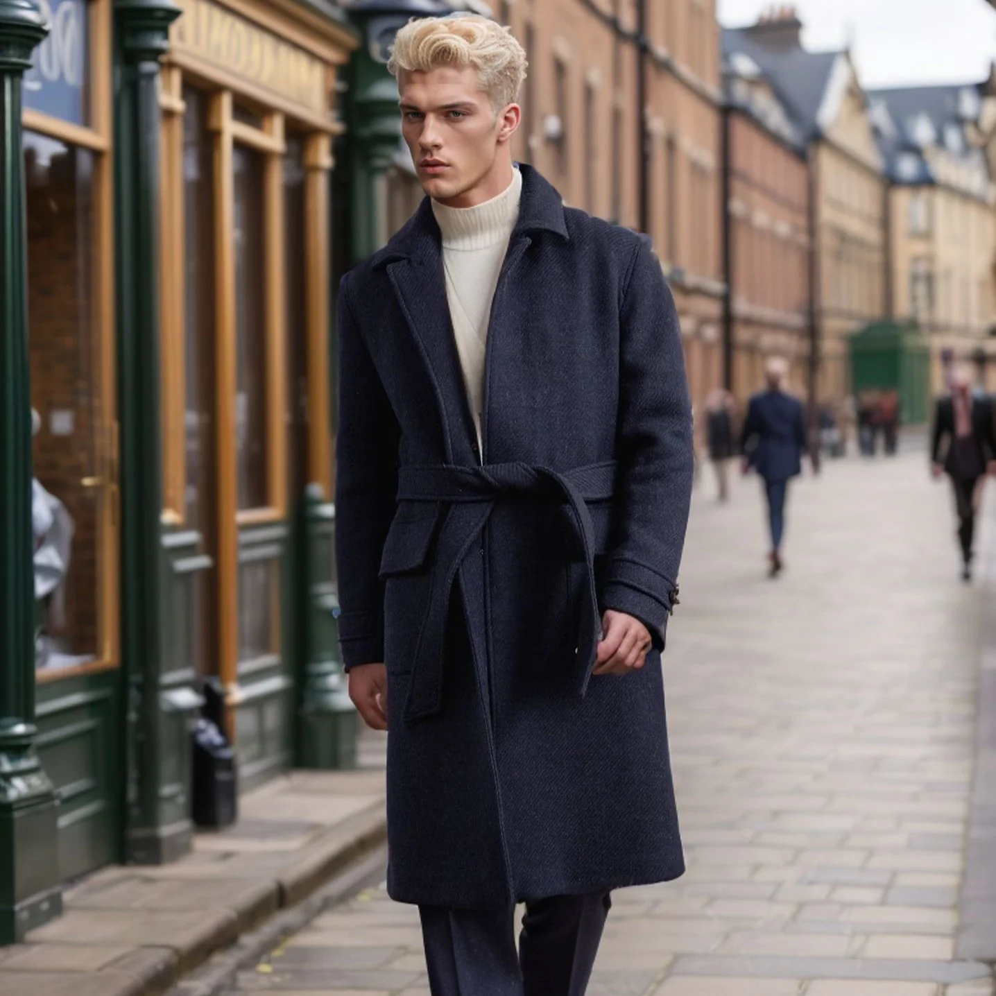 Herren eleganter Wool Peacoat Heidi-Mode - Image 2